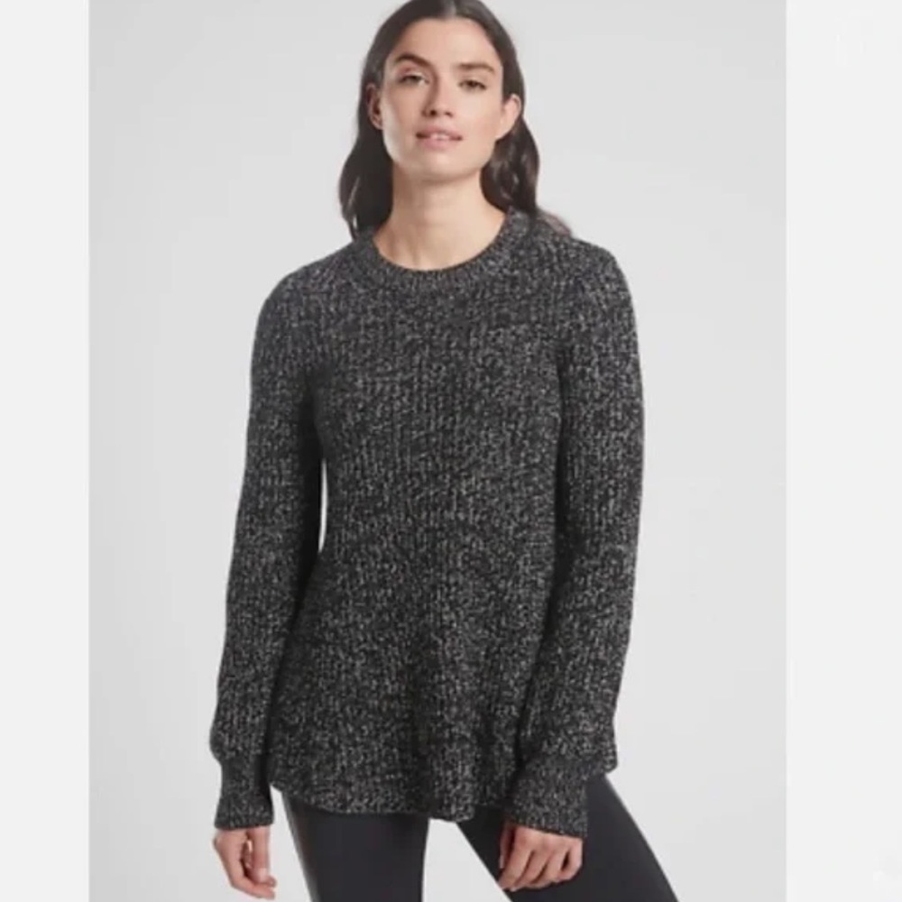 Athleta Sierra Crew Sweater Wool Blend